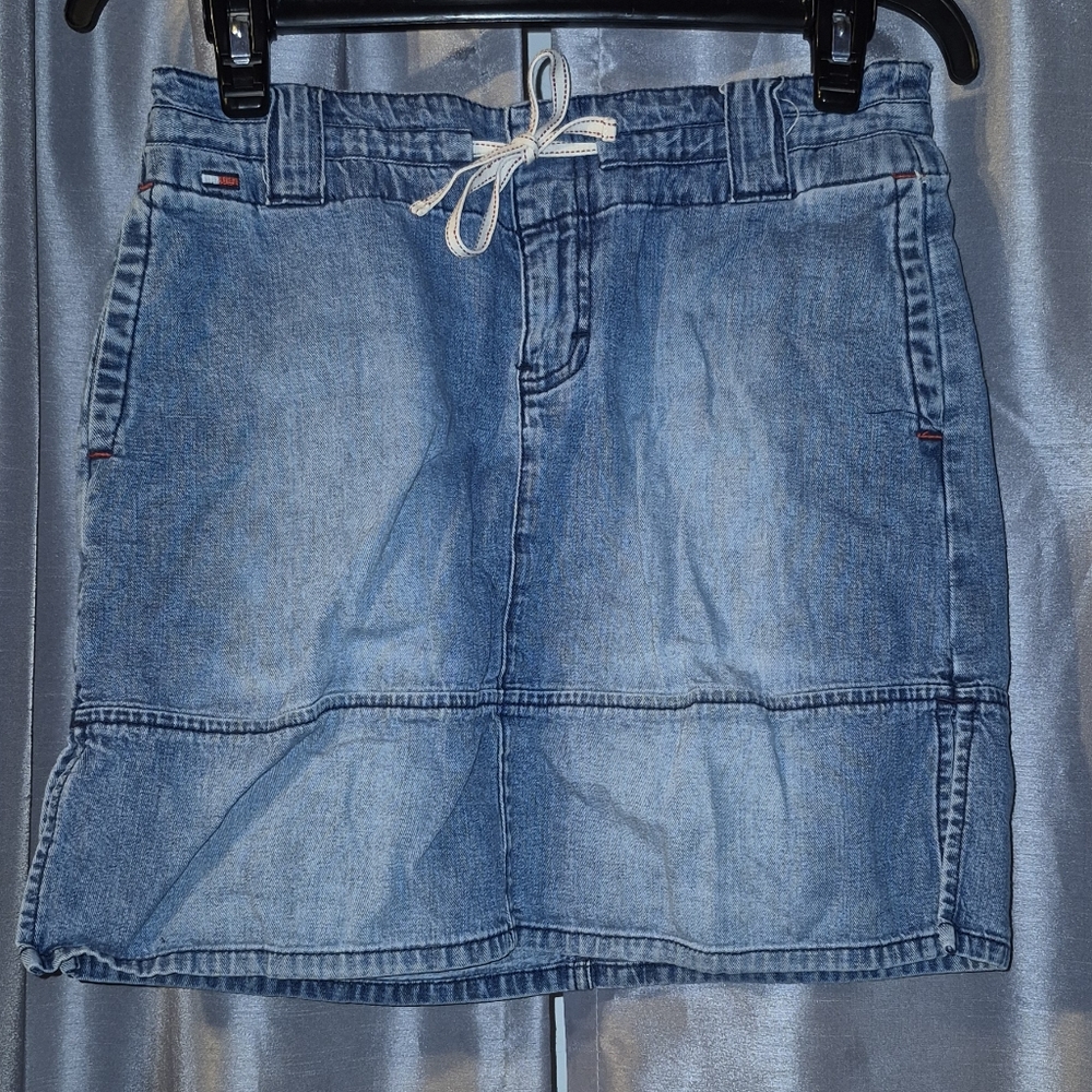 Blue Denim Mini Skirt